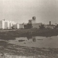 The Woodward Governor Company's new manufacturing facility under construction in Loves Park, Illinois, circa 1942.